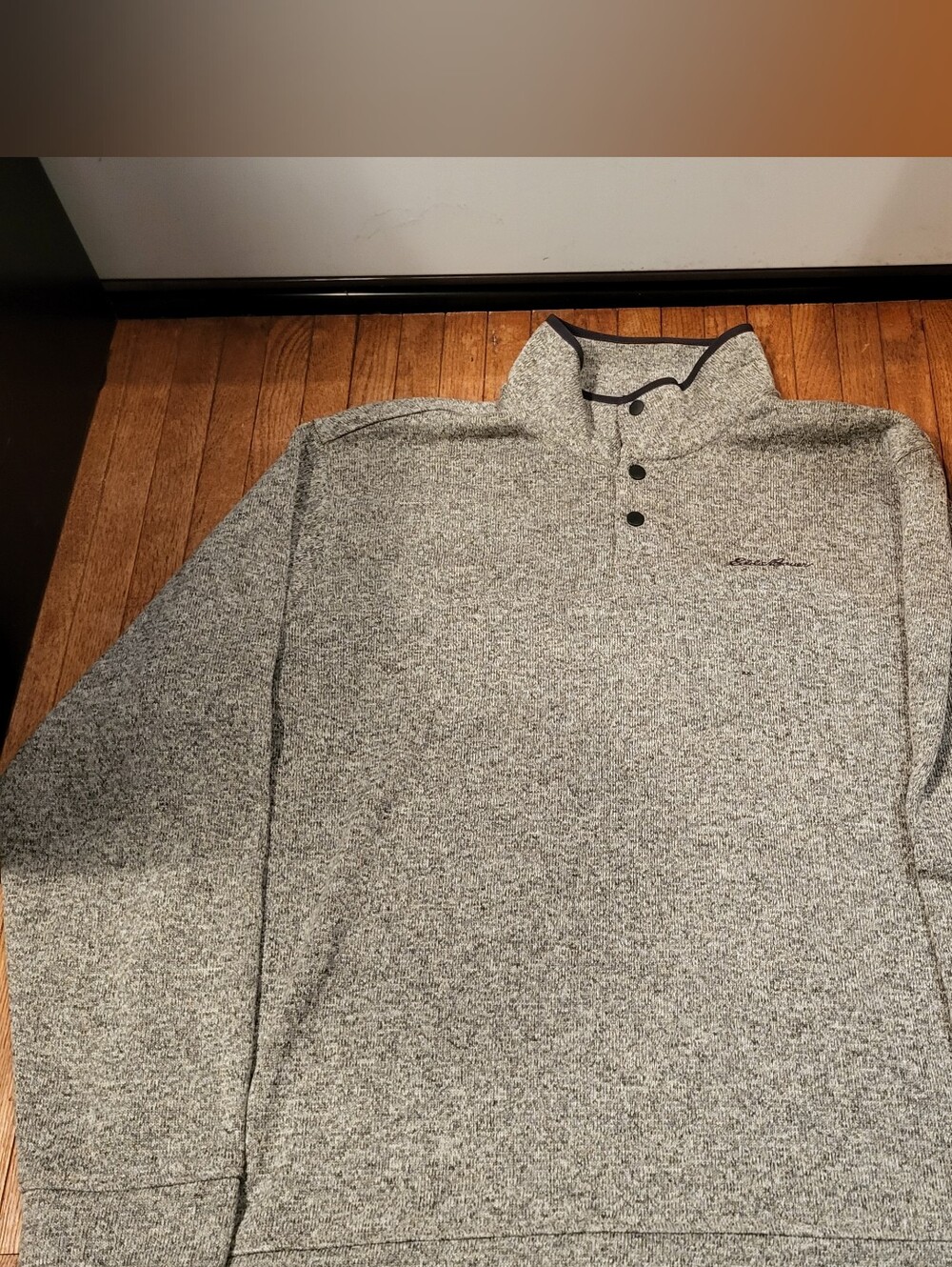 Eddie Bauer Men's Gray Radiator Fleece Pullover, size XXL NWT